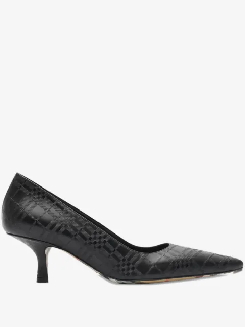 Burberry Check leather Dame low pumps