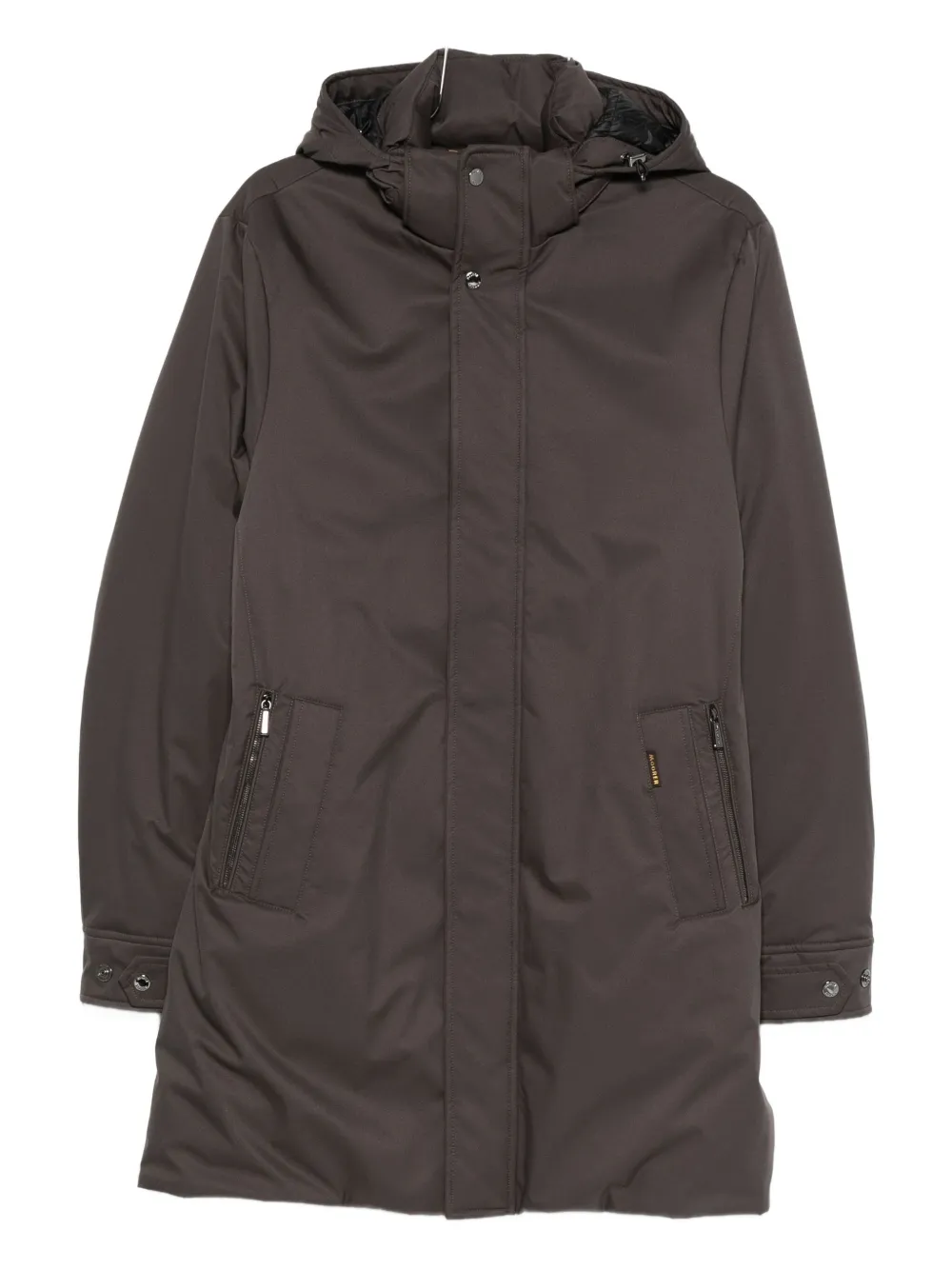 Moorer Vermont hooded coat - Grigio