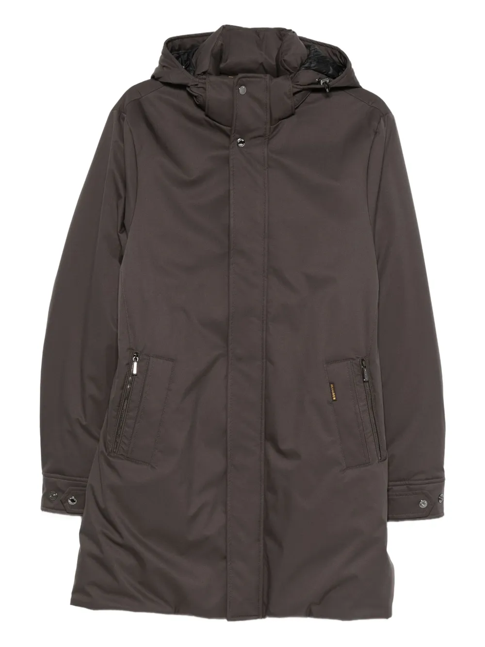 Moorer Vermont hooded coat - グレー Moorer Vermont hooded coat - グレー