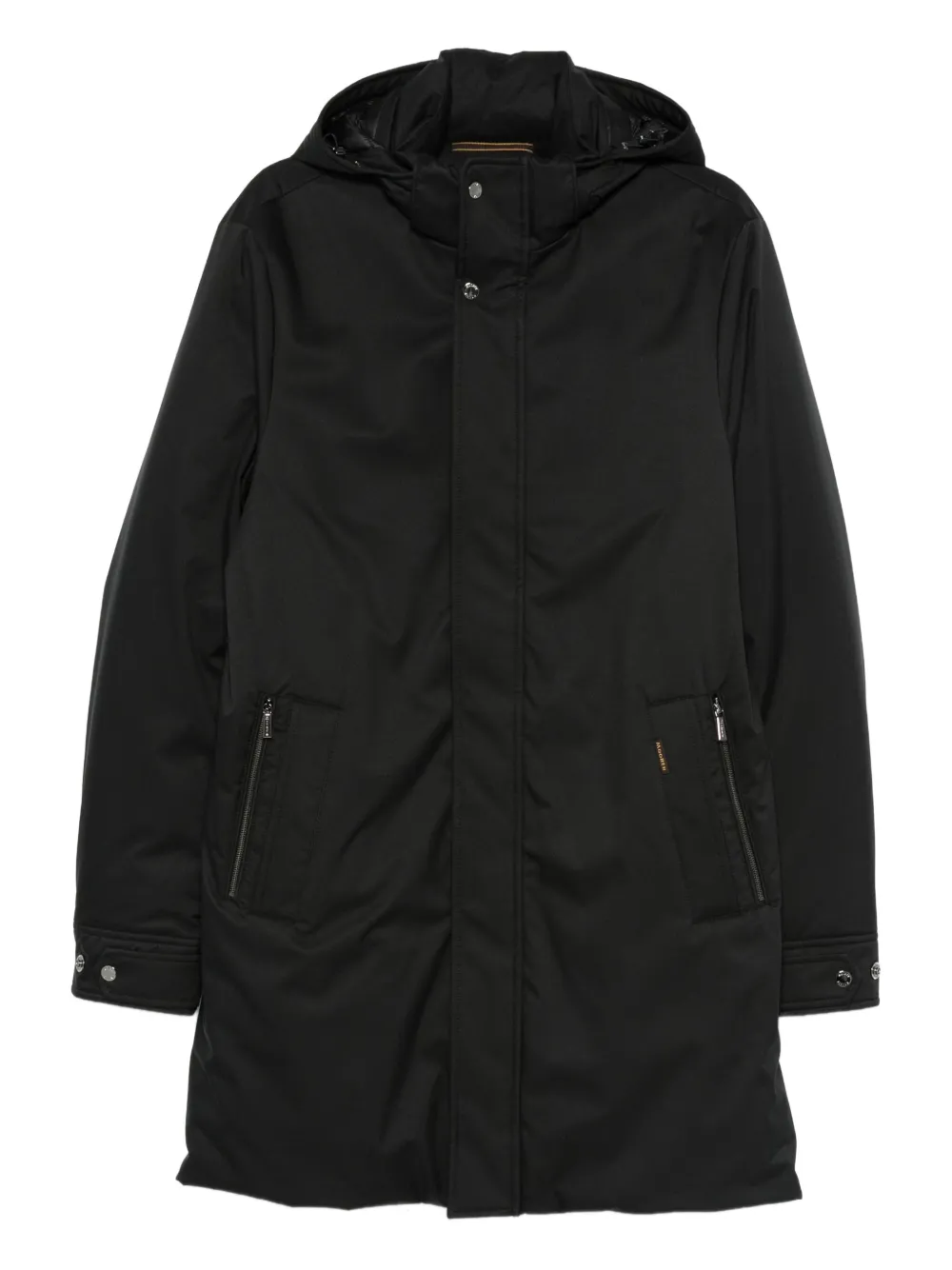 Moorer Vermont hooded coat - ブラック Moorer Vermont hooded coat - ブラック