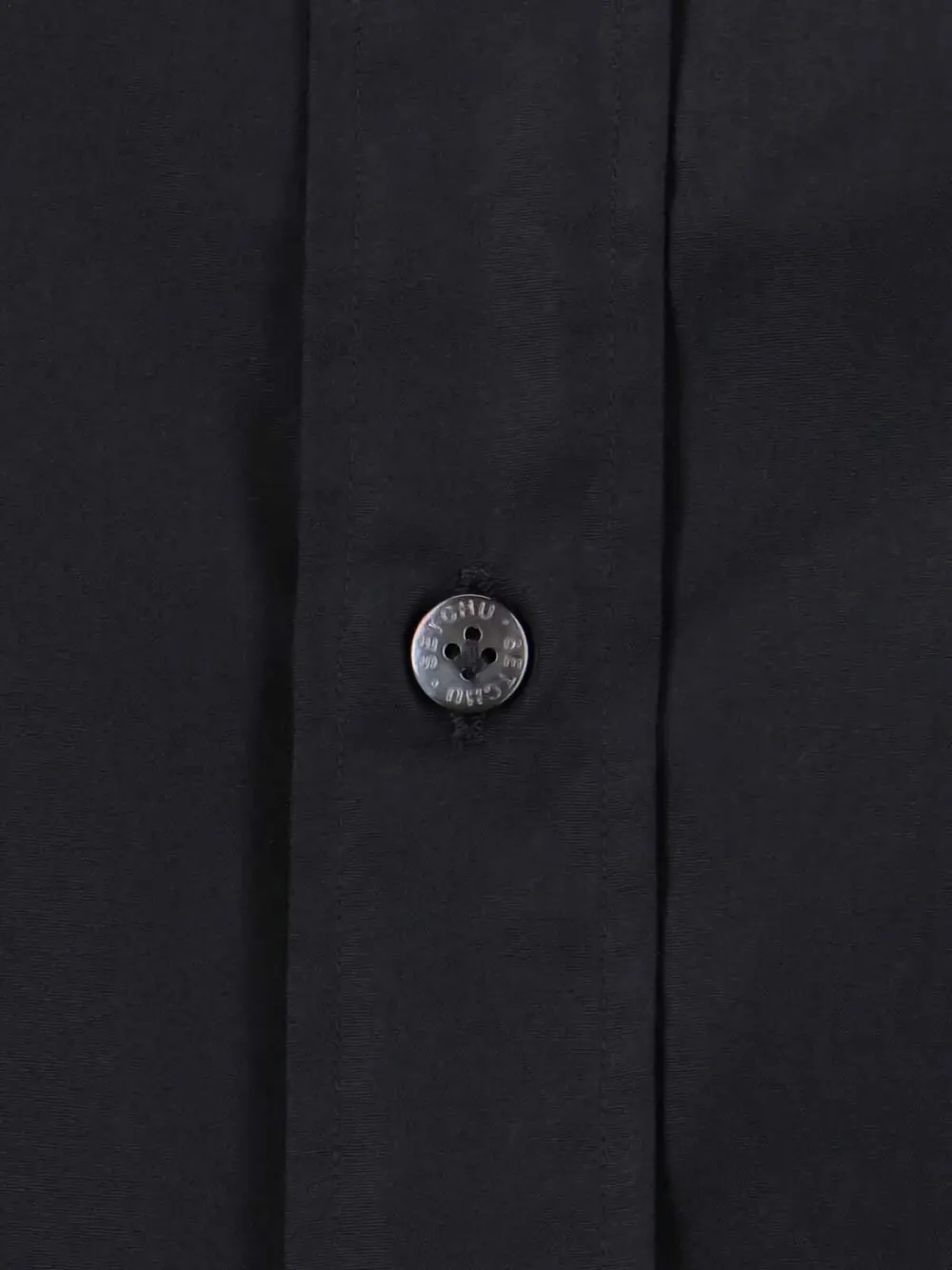 Setchu Klassieke blouse met knopen Zwart