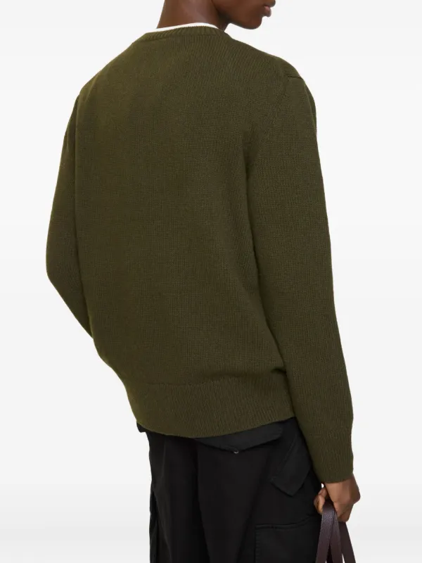 Burberry インターシャニット セーター | グリーン | FARFETCH JP