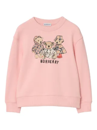 Burberry Kids Thomas Bear-print Sweatshirt | Pink | FARFETCH