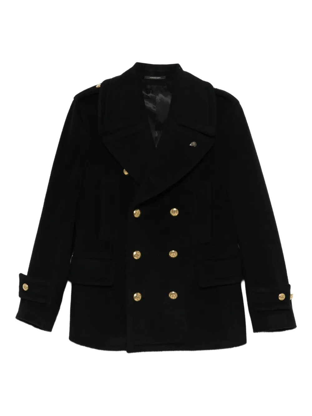 Gabriele Pasini double-breasted peacoat | Black | Image 1