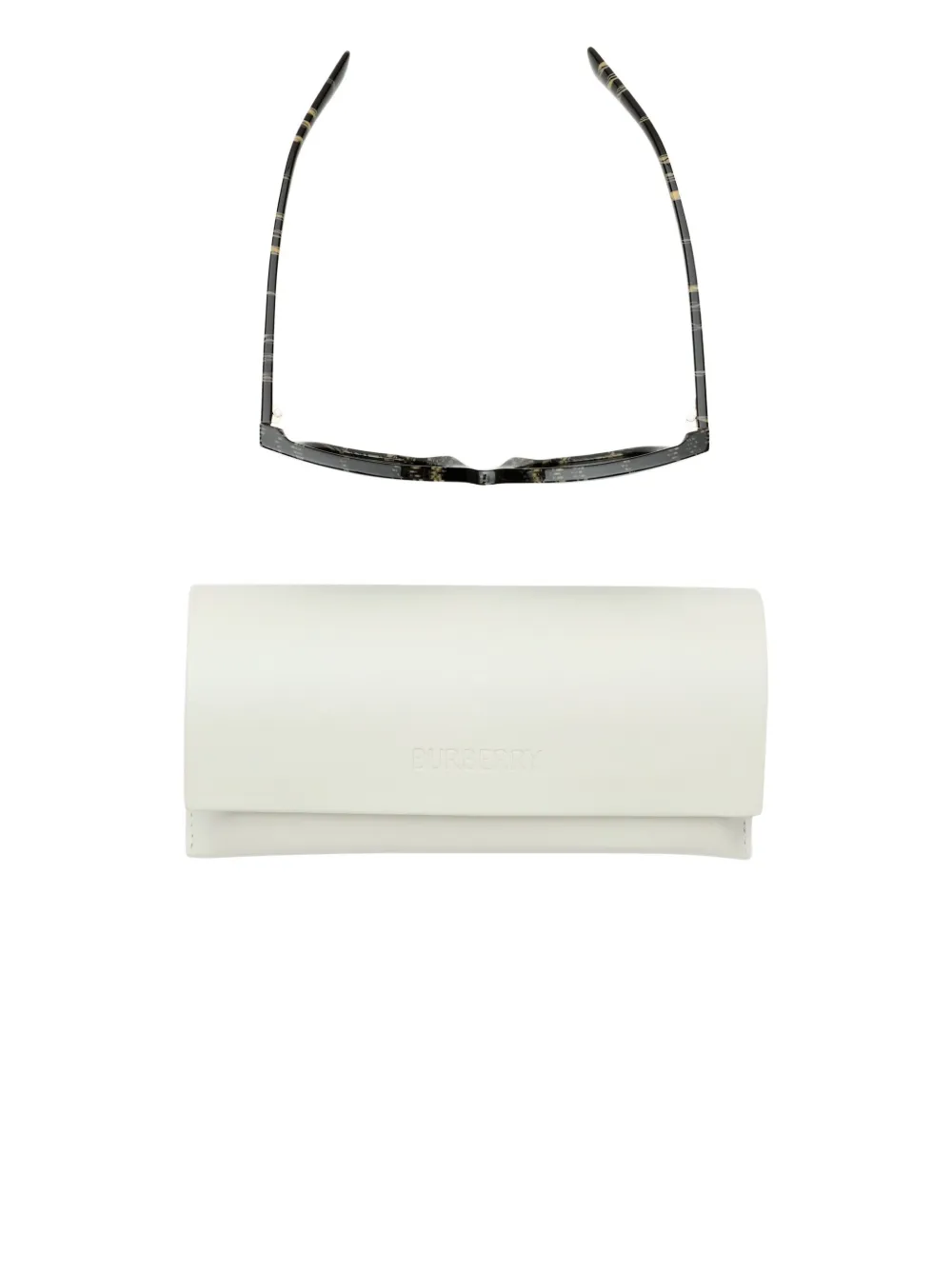 Burberry Zonnebril met vierkant montuur Grijs