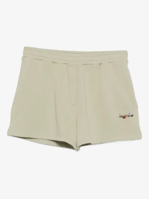 Off-White bookish flowers sweat short