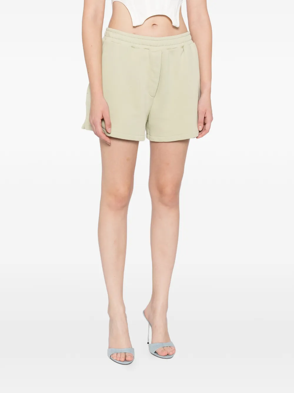 Off-White Bookish Flowers shorts Groen