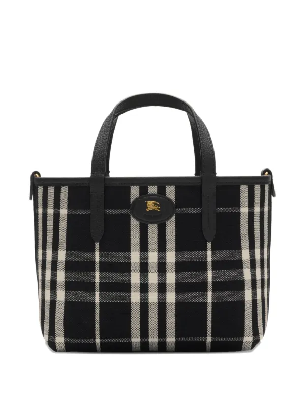 Burberry Bolsa Tote Bloomsbury Mini Dupla Face | Preto | FARFETCH BR