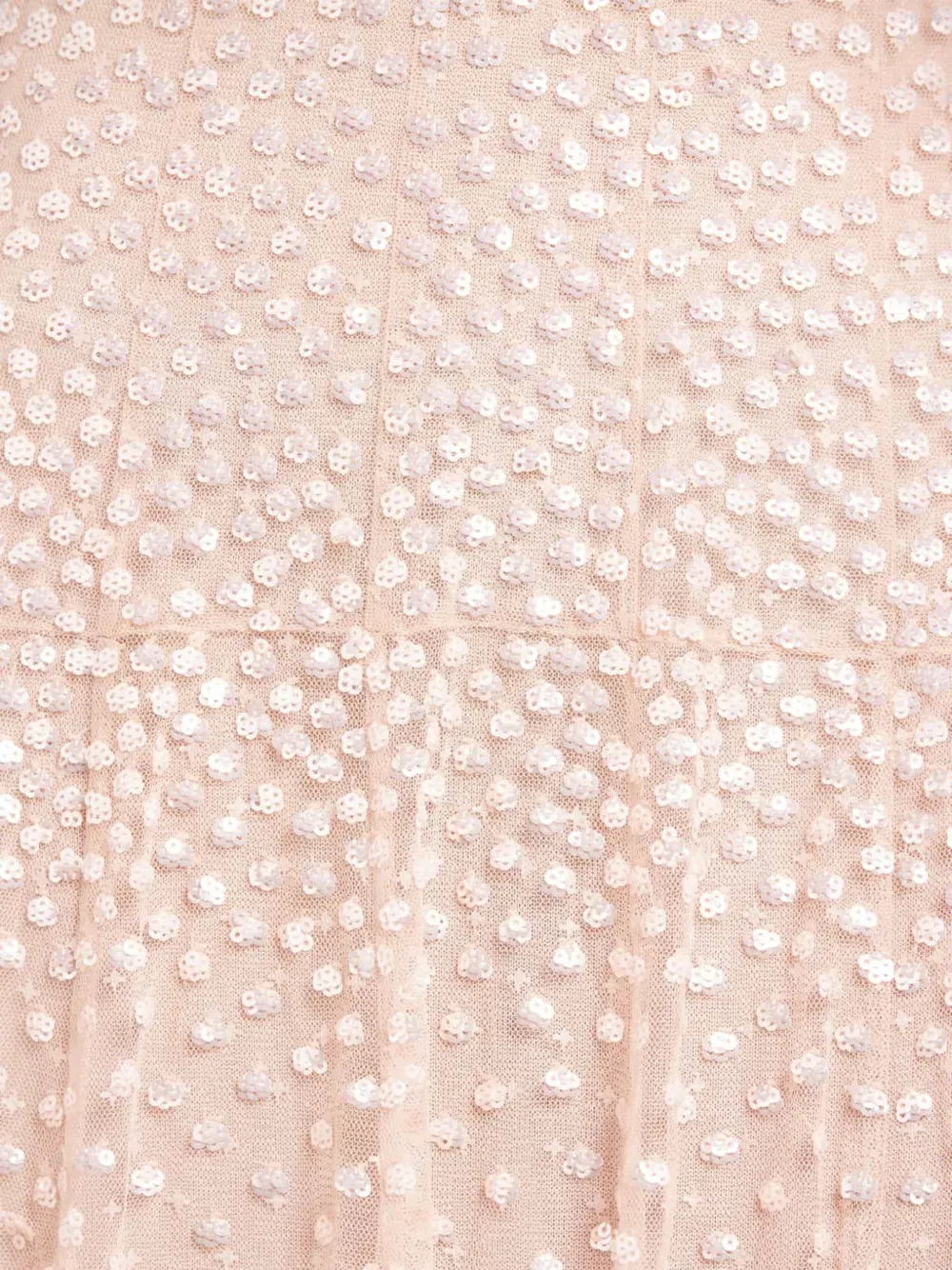 Needle & Thread Cascade Sequin-embellishment Midi Dress In Neutral