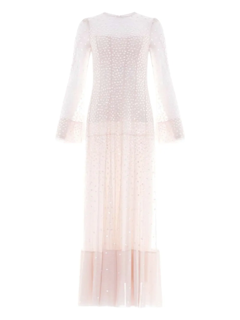 Needle & Thread Cascade sequin-embellishment midi dress - ニュートラル Needle & Thread Cascade sequin-embellishment midi dress - ニュートラル