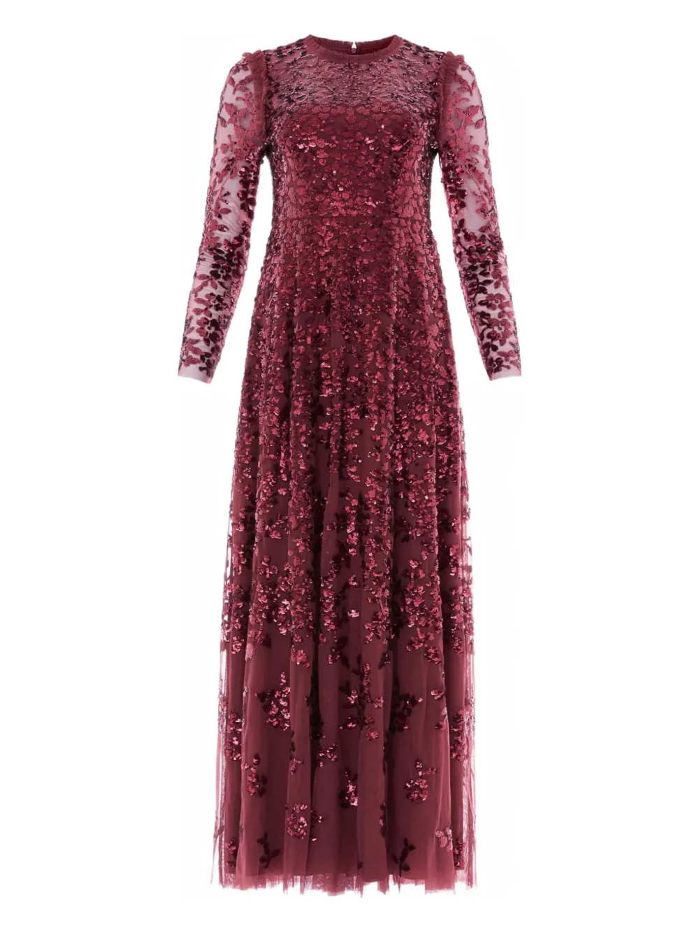 Needle & Thread Rosanna sequin-embellishment midi dress - レッド Needle & Thread Rosanna sequin-embellishment midi dress - レッド