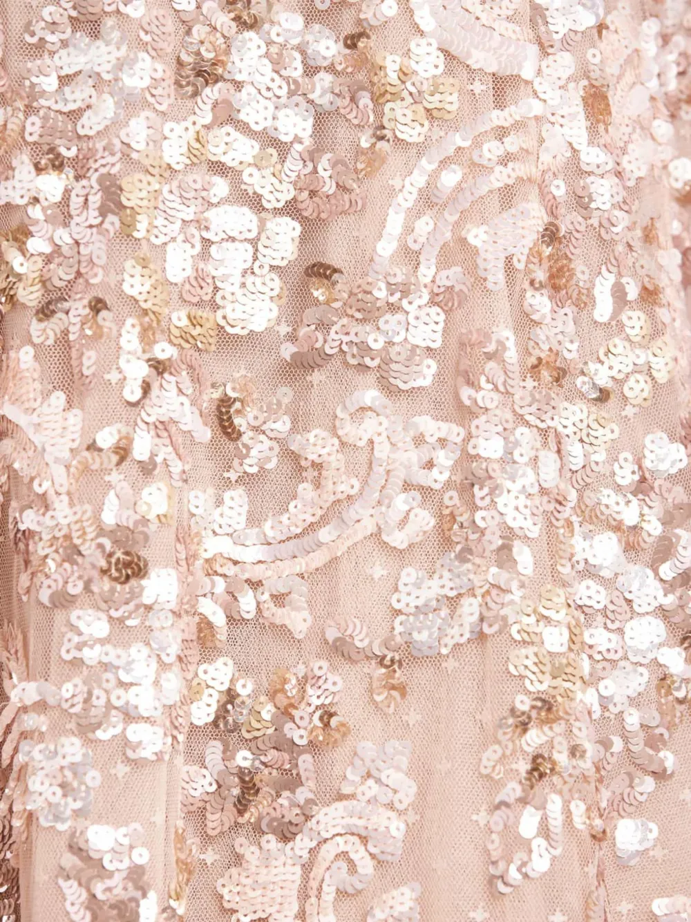 Needle & Thread One-shoulder Bow-detail Midi Dress In Neutral