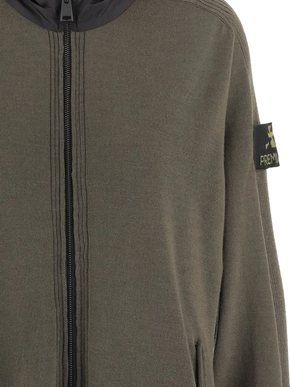 Premiata Hoodie met rits Groen