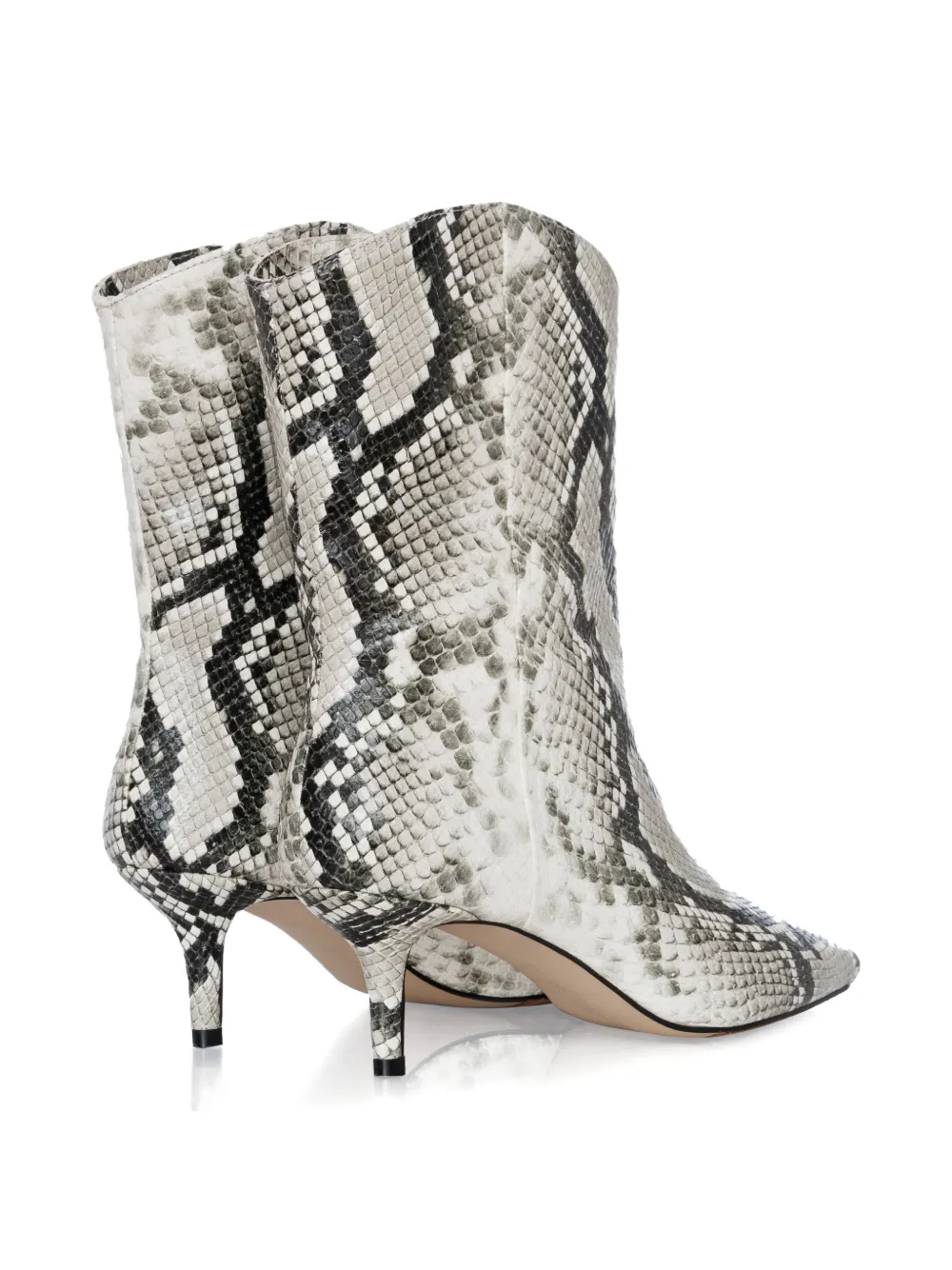 SMILING SHOES 50 mm Numa enkellaarzen met slangenprint Grijs