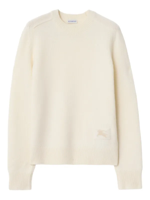 Burberry エルボーパッチ セーター | ニュートラル | FARFETCH JP