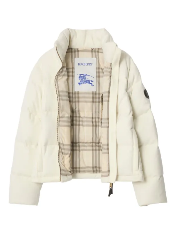 BURBERRY　ブルゾン Burberry Cashmere Ambleside Puffer Jacket | Neutrals | FARFETCH