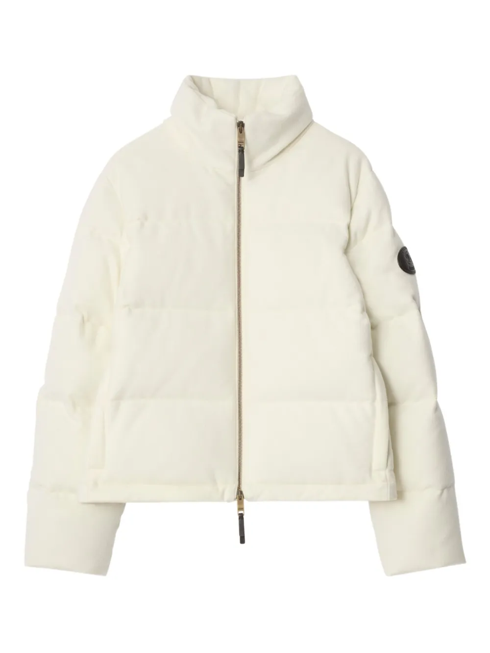 Burberry high-neck ambleside jacket - Nude