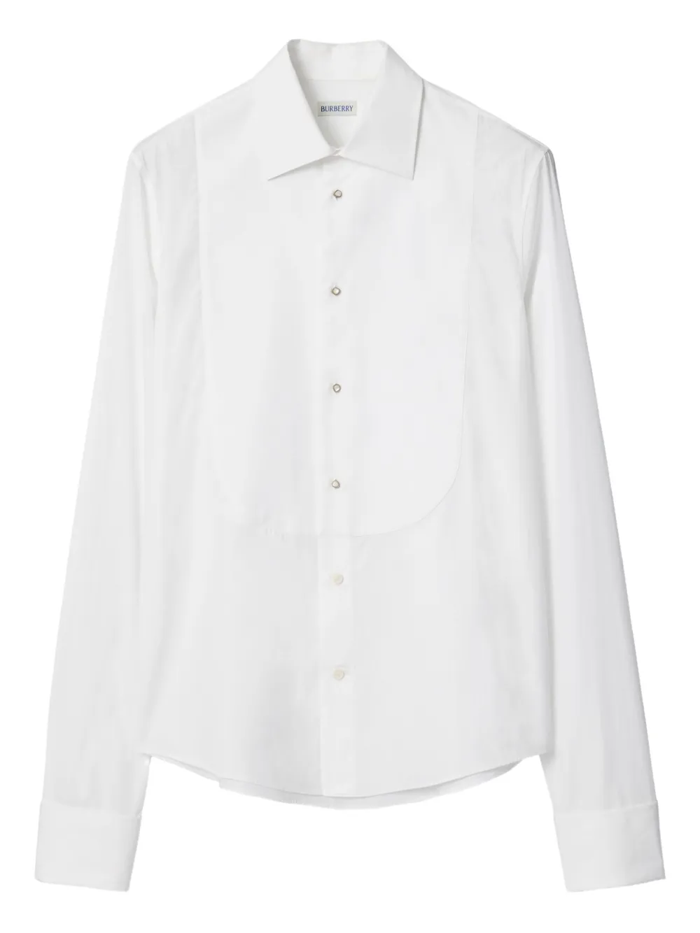 Burberry bib-cotton shirt - White