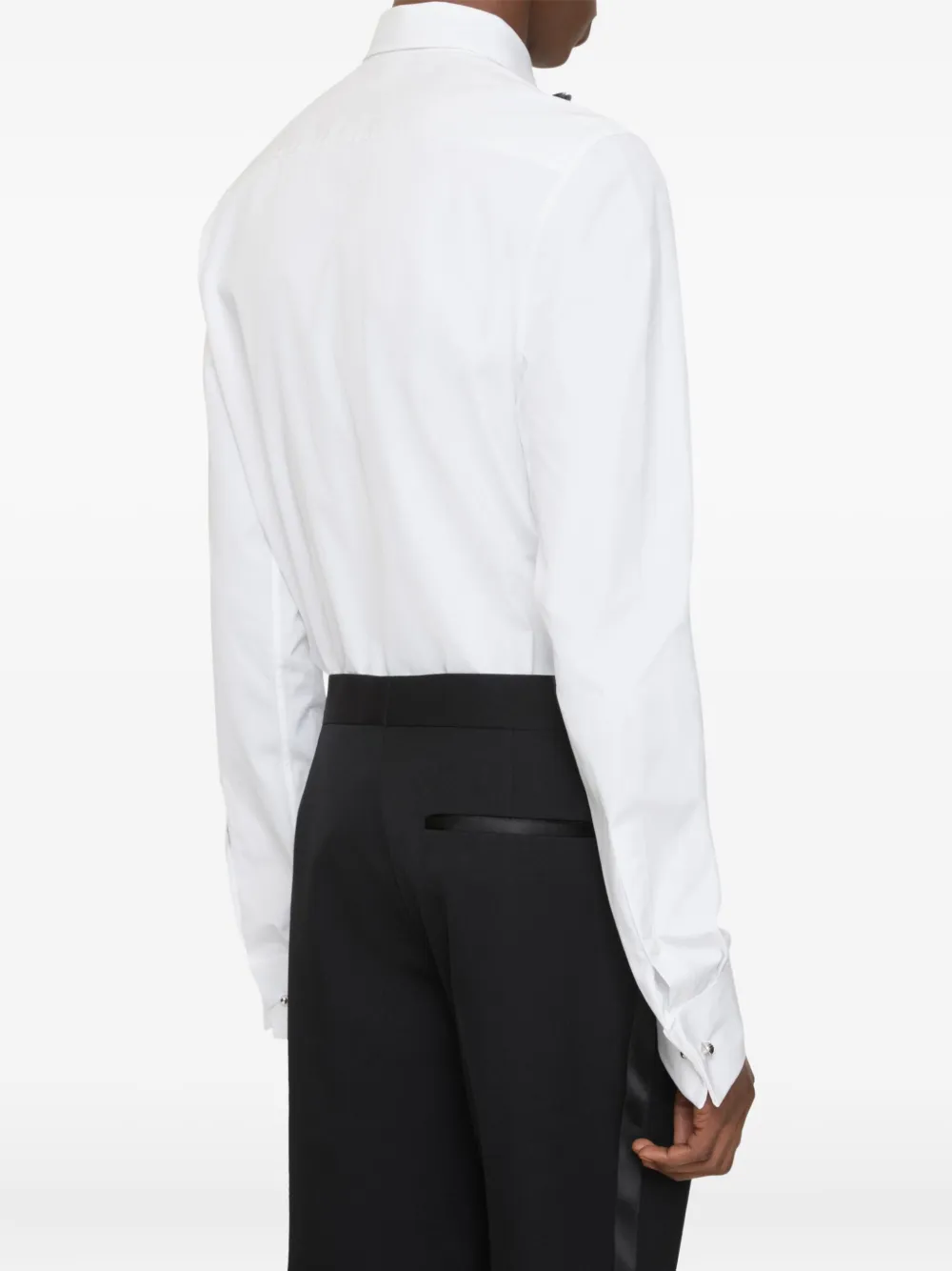 Burberry Katoenen overhemd met bies Wit