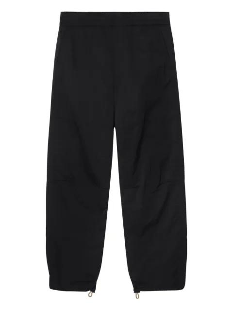 Burberry check-drawstring trousers