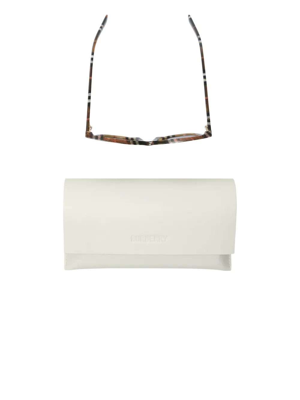 Burberry Eyewear Geruite zonnebril Bruin