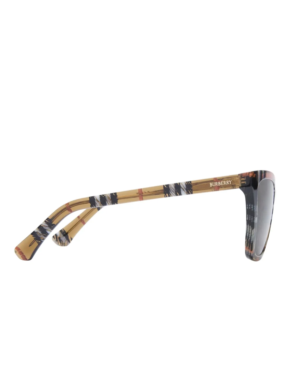 Burberry Eyewear Geruite zonnebril Bruin