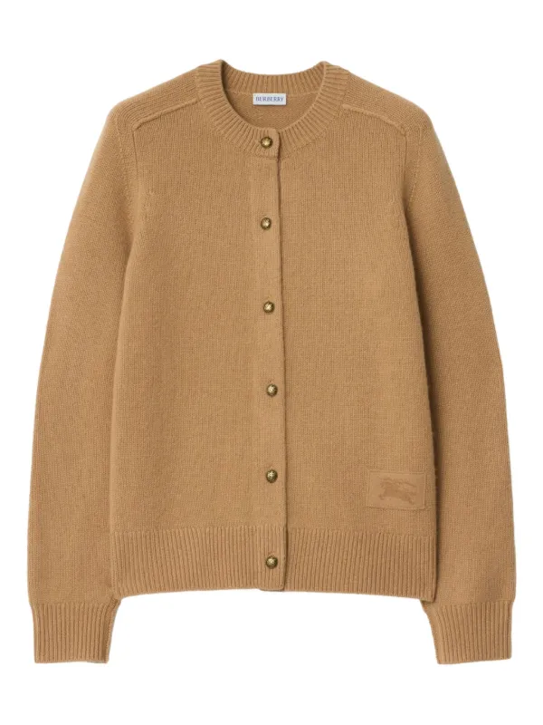 Burberry Cardigan Com Cotoveleiras | Neutro | FARFETCH BR