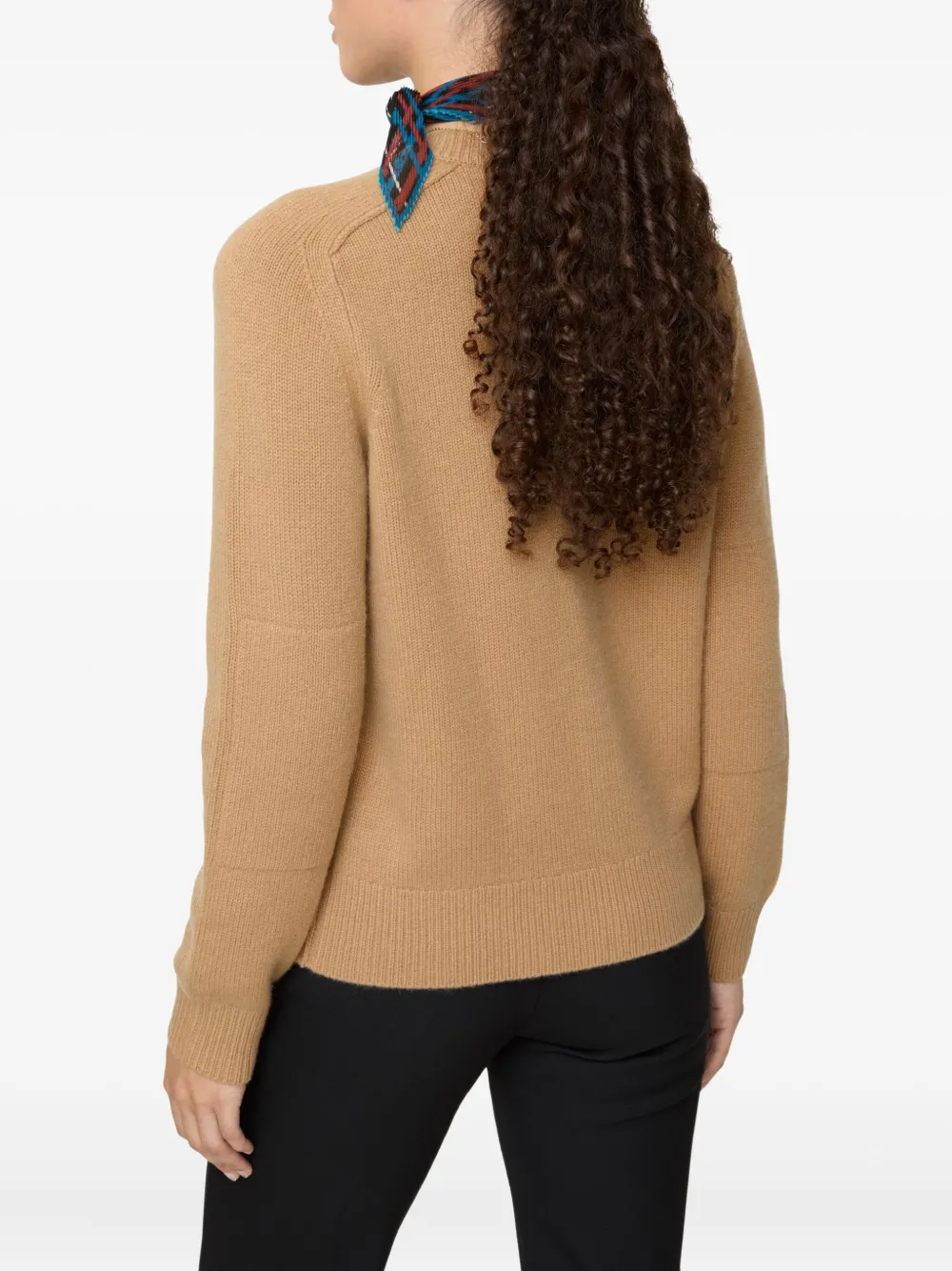 Burberry Elbow-patch Equestrian-knight Cardigan In Brown