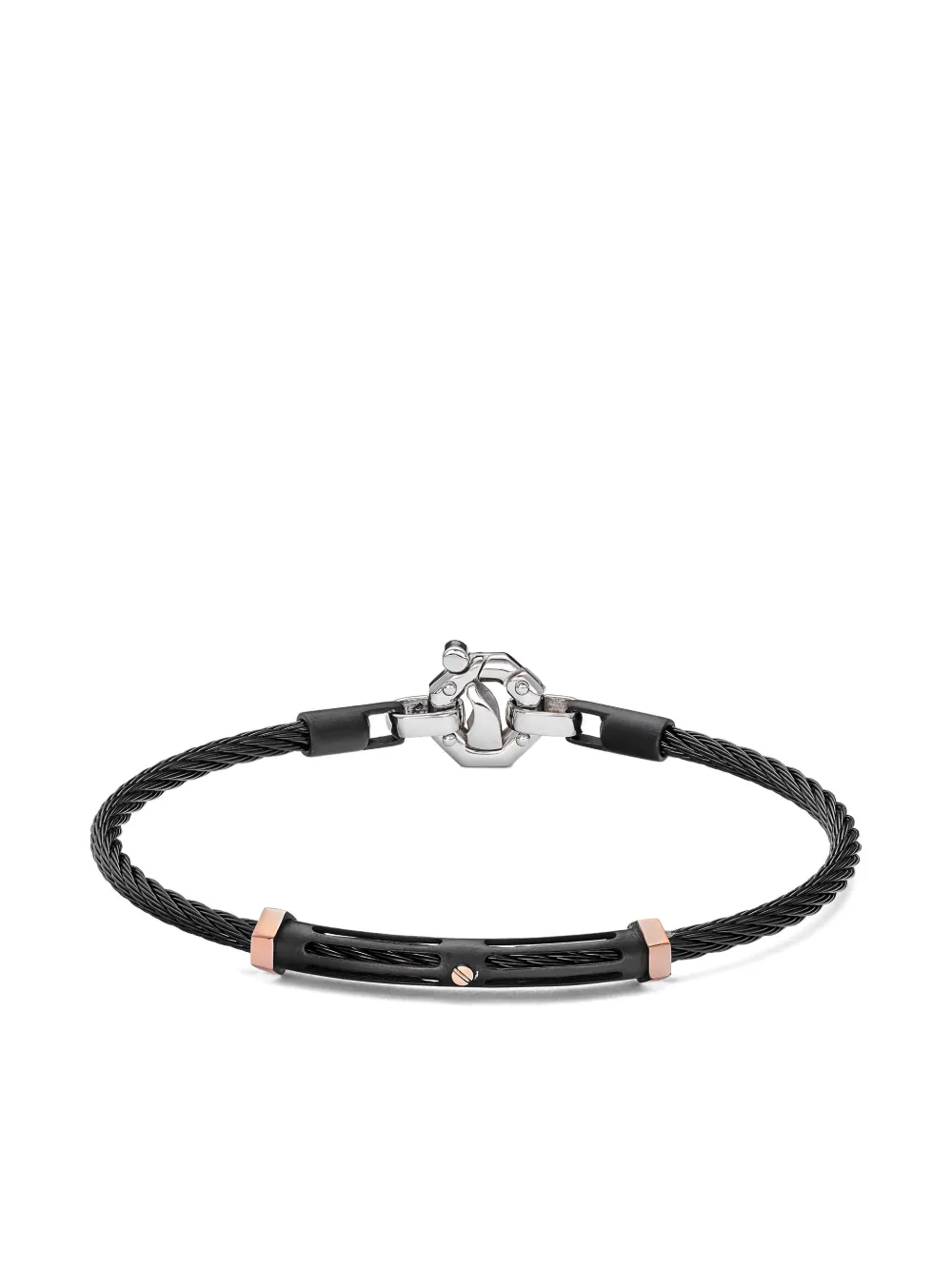 Barakà pulsera en oro rosa | negro | Image 1