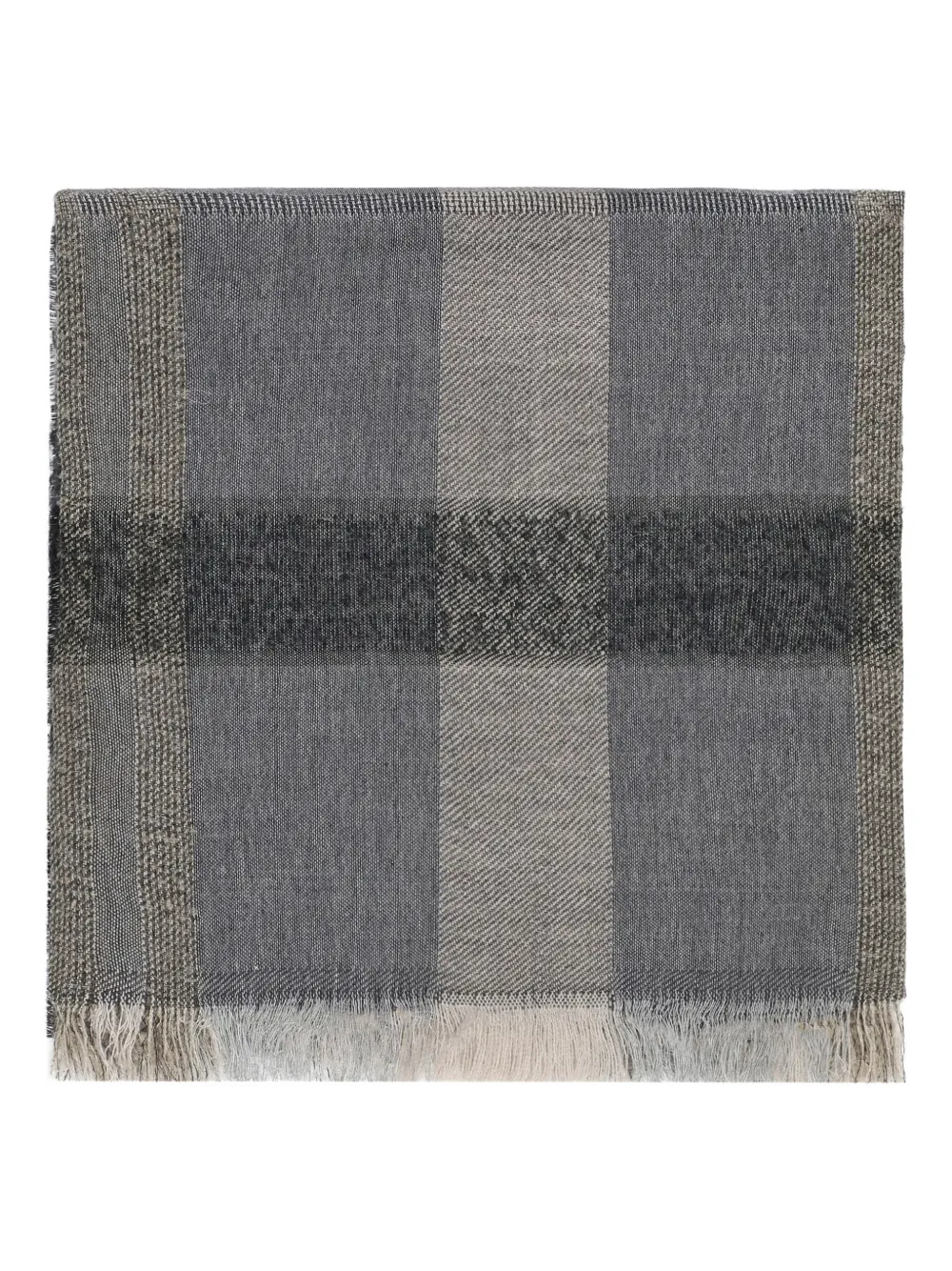 Peserico Geruite sjaal - Grijs