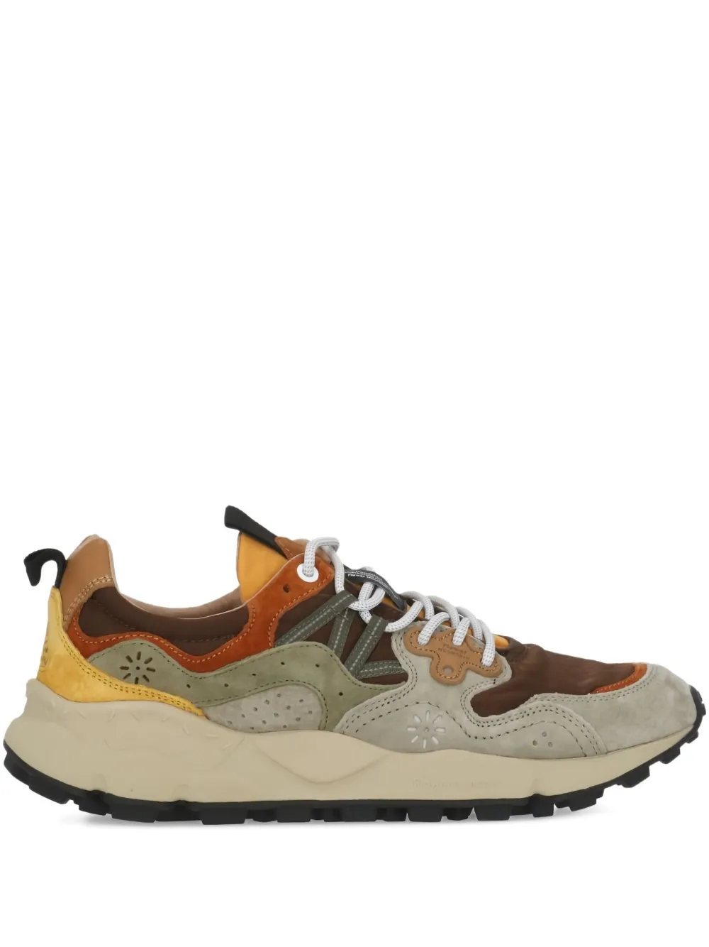 FLOWER MOUNTAIN Cutout Leather Trainer - グレー FLOWER MOUNTAIN Cutout Leather Trainer - グレー