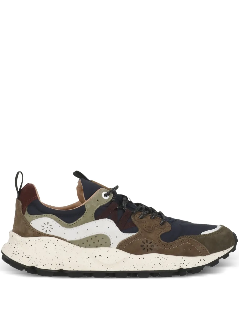 FLOWER MOUNTAIN baskets en daim à logo | marron | Image 1