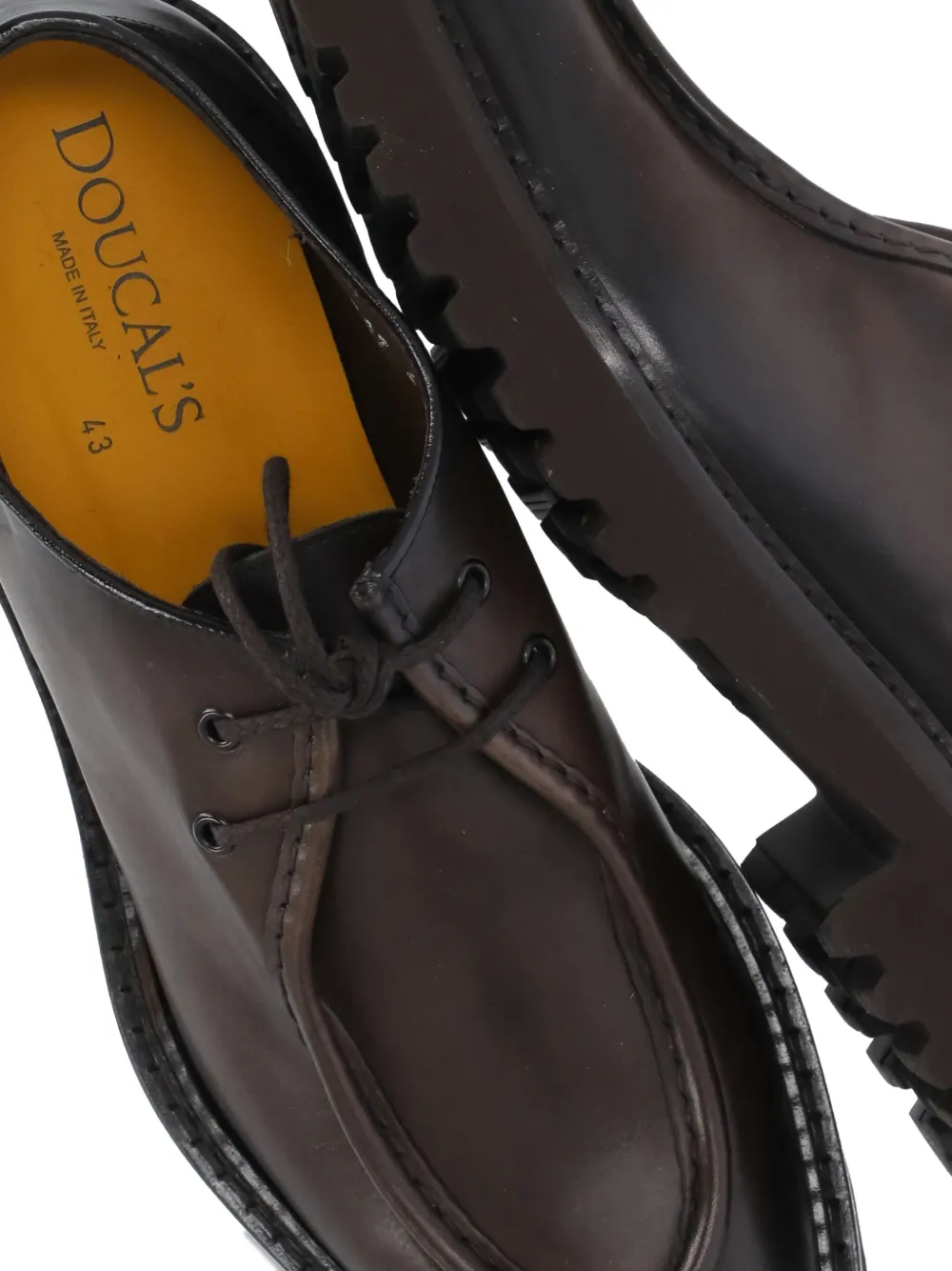 Doucal's Loafers met veters Bruin