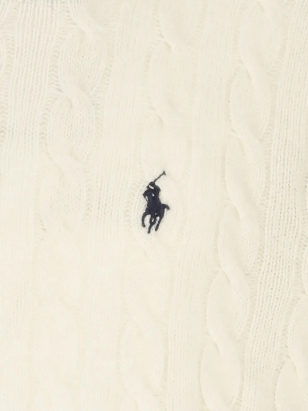 Polo Ralph Lauren Kabelgebreide trui met logodetail Beige