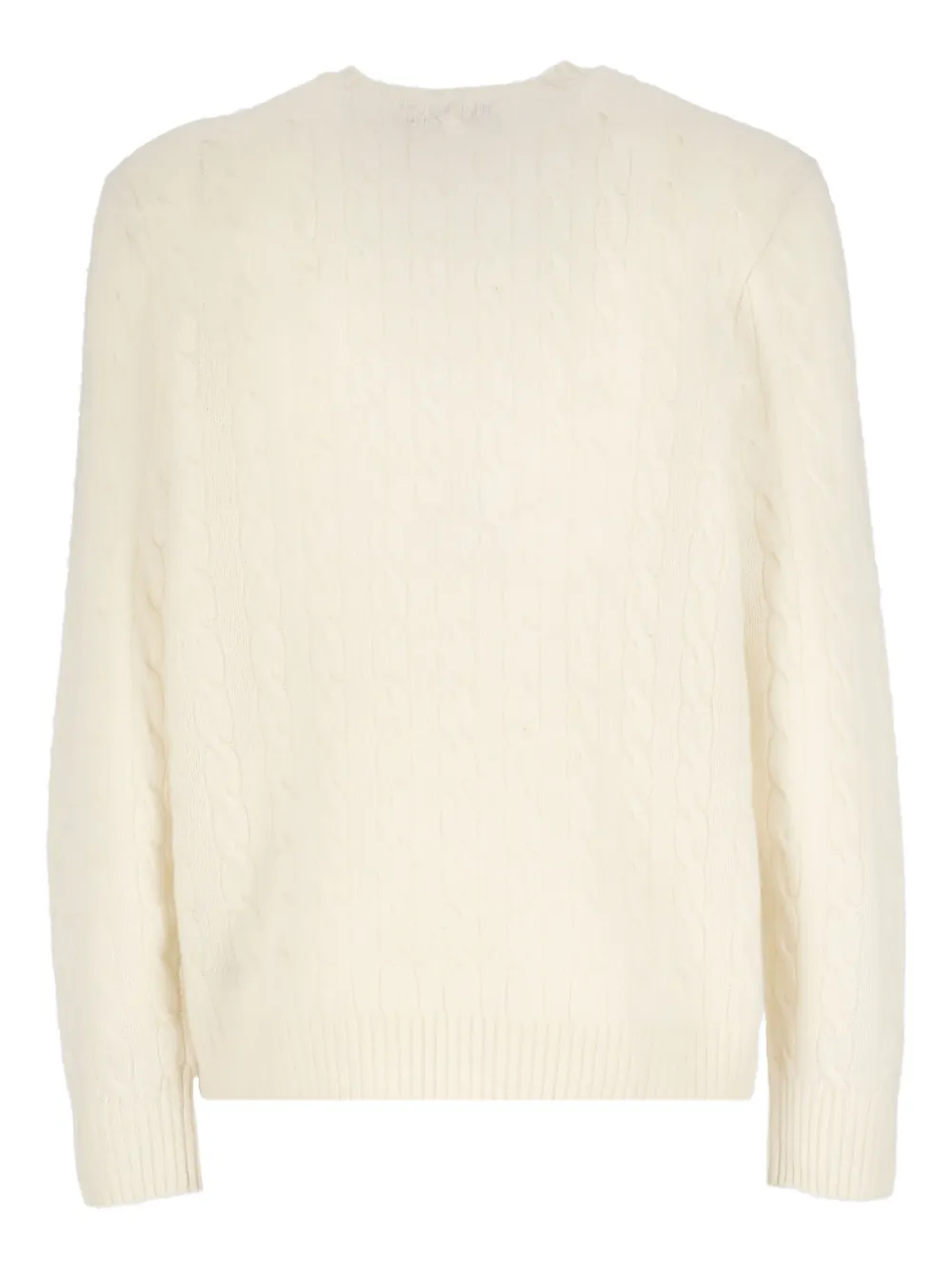 Polo Ralph Lauren cable-knit logo-detail sweater - Beige