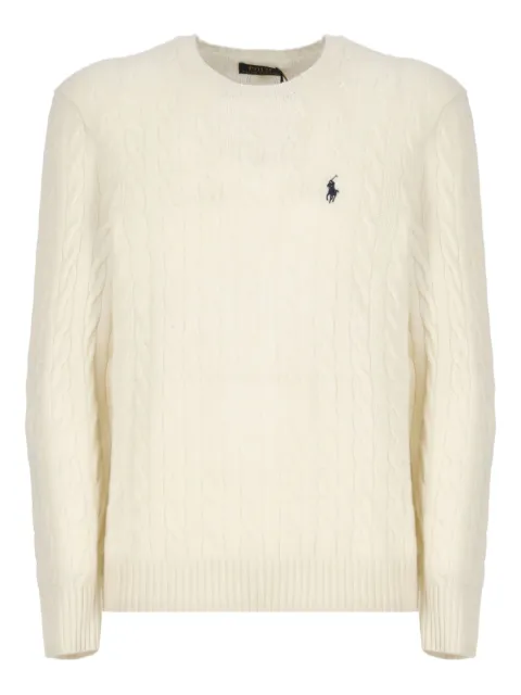 Polo Ralph Lauren cable-knit logo-detail sweater