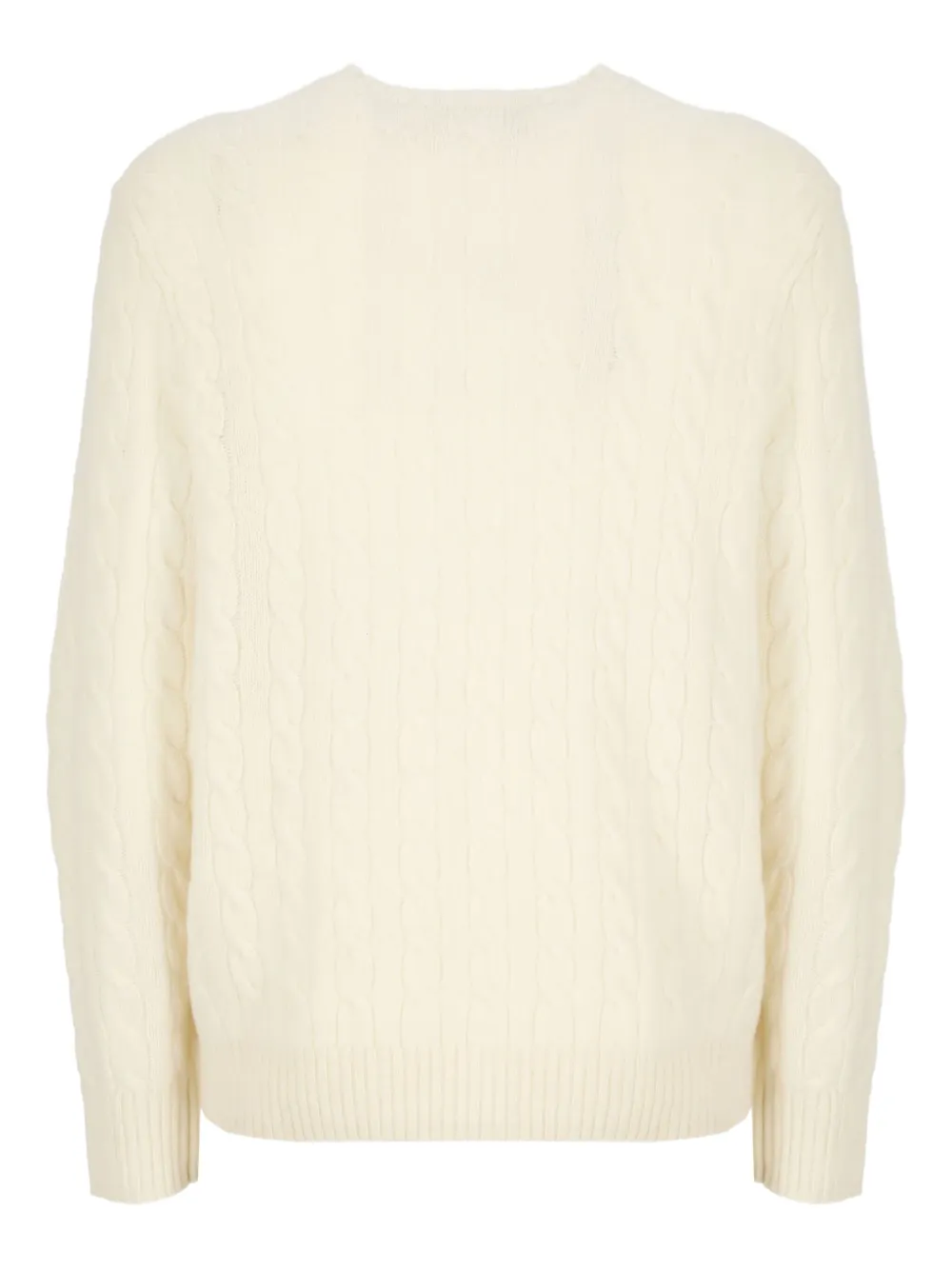 Polo Ralph Lauren Kabelgebreide trui met logodetail Beige