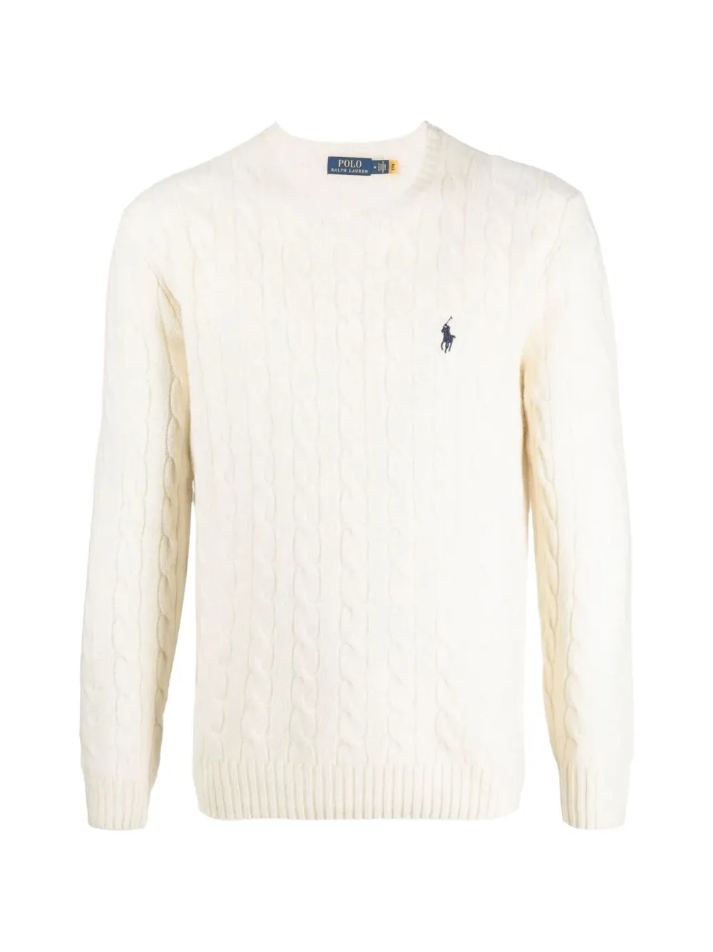 Polo Ralph Lauren cable-knit logo-detail sweater - Toni neutri