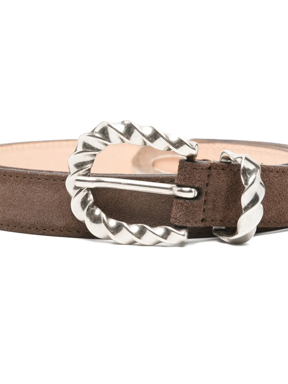  Paura Cris Twisted Buckle Belt - Brown 