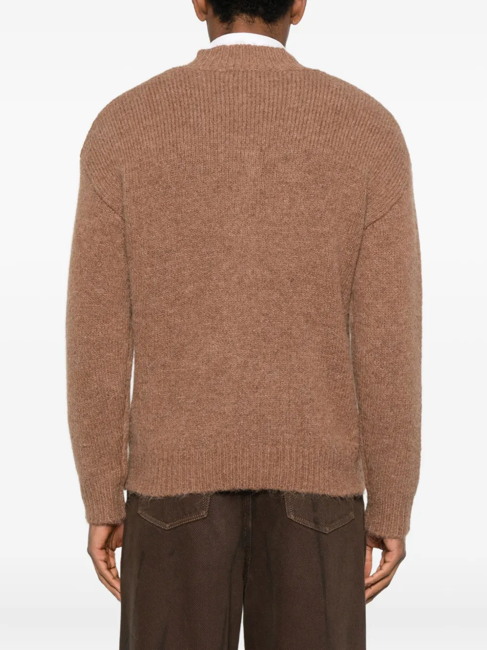 Entire Studios Deco V-neck Sweater In Brown