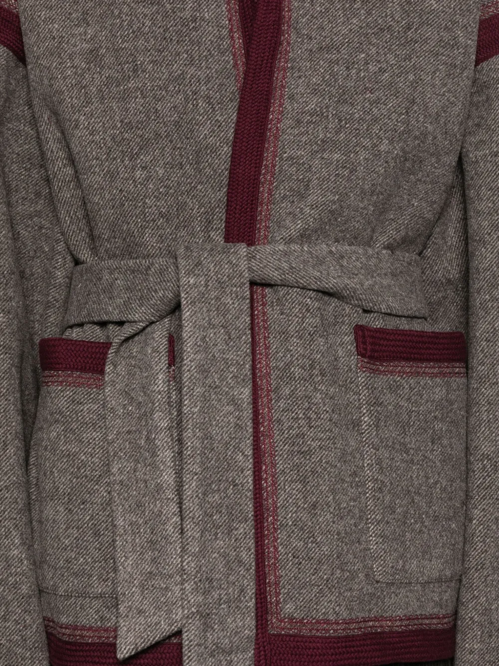 Antik Batik Jack met zak en ceintuur Grijs