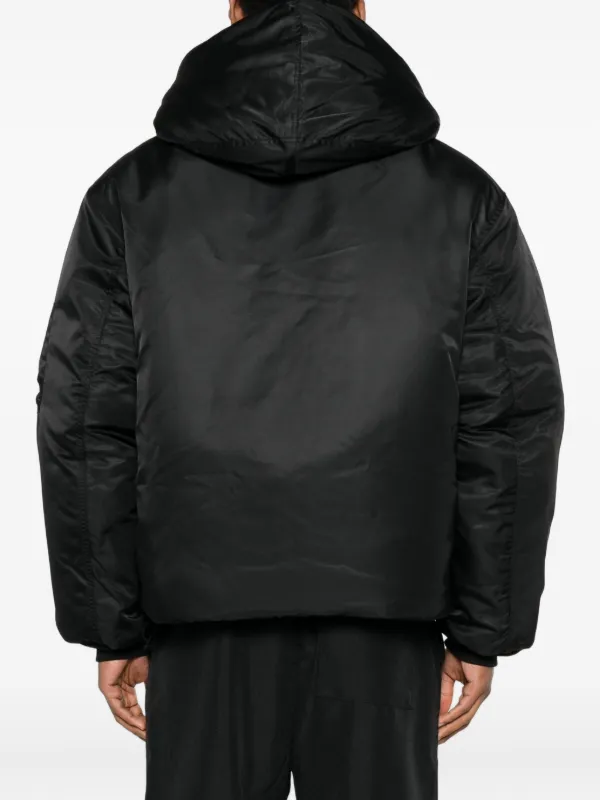 OAMC Peacemaker Hooded Zip Bomber Jacket | Black | FARFETCH