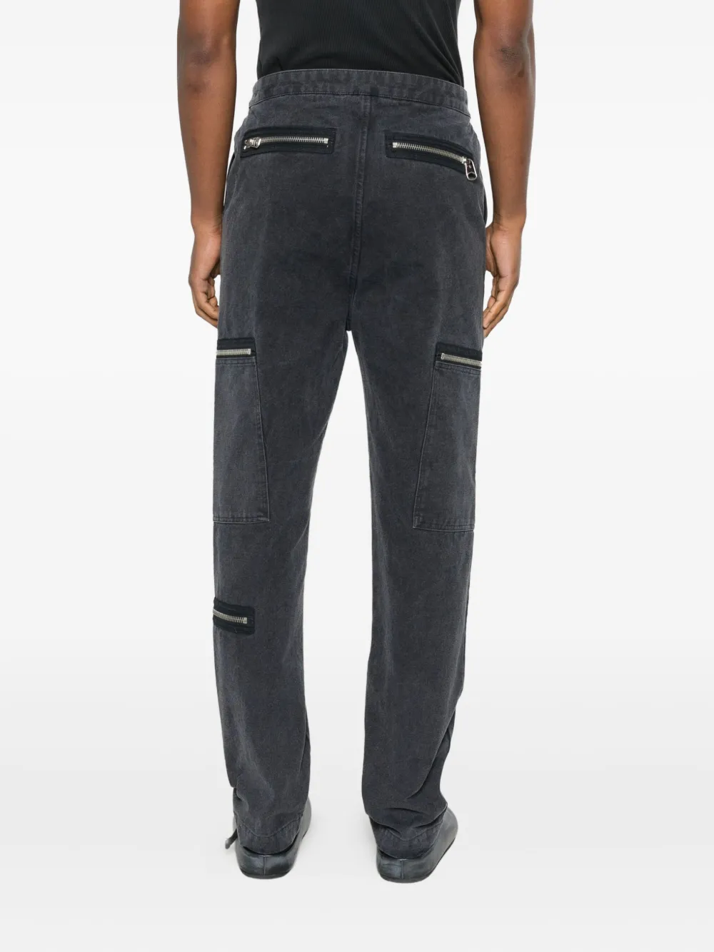 Oamc Peacemaker Flight Pant Zip Pocket Trousers In Gray