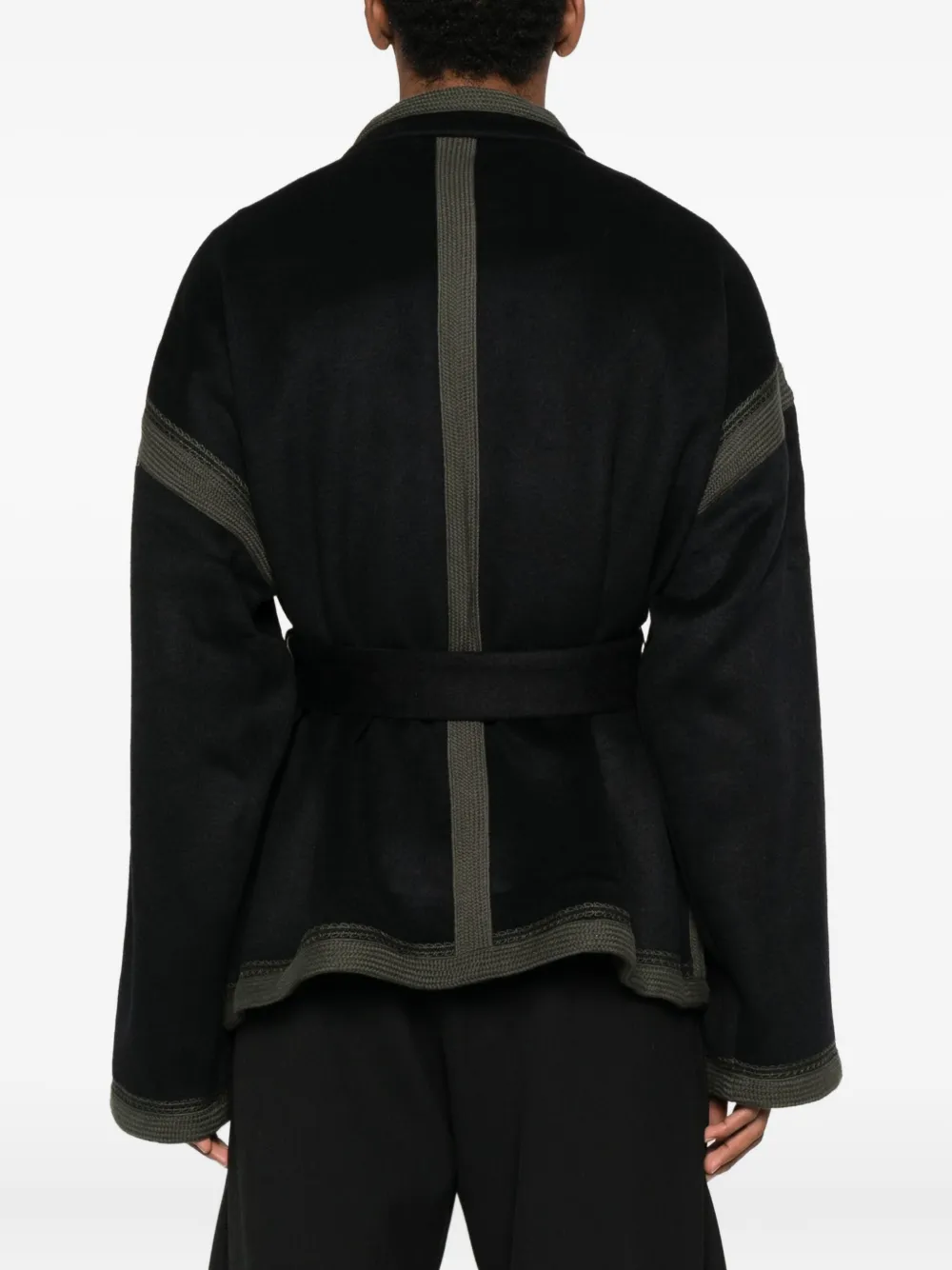 Antik Batik Jas met riem Zwart