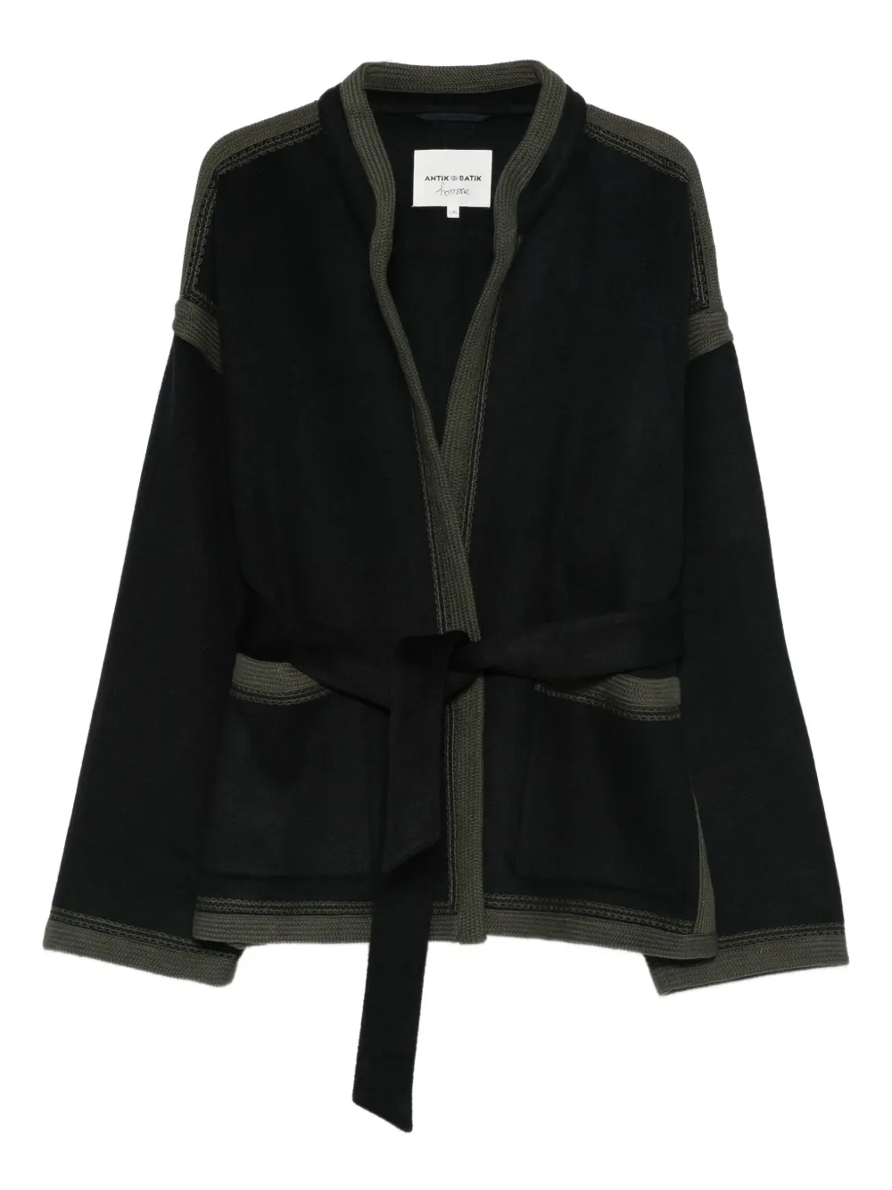 Antik Batik belted jacket | Black | Image 1