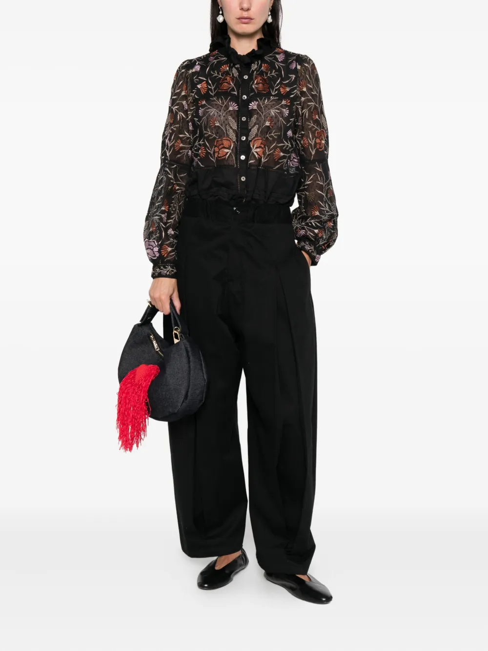 Antik Batik Arima blouse - Zwart