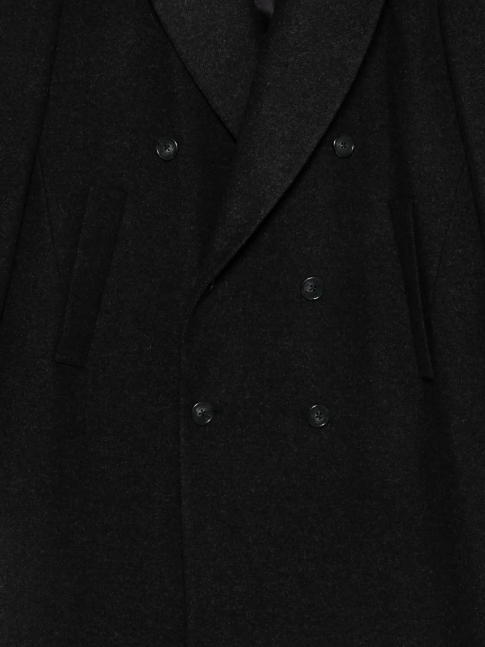 Paura Enea Double-breasted Coat In Black