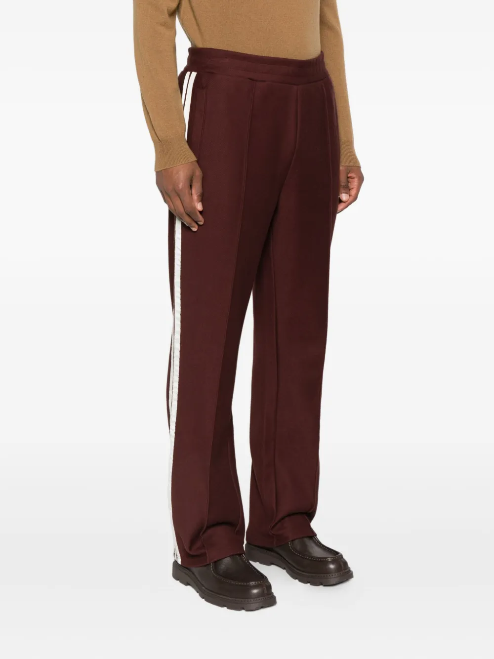 Sergio Tacchini Logo-stripe Trousers In Brown