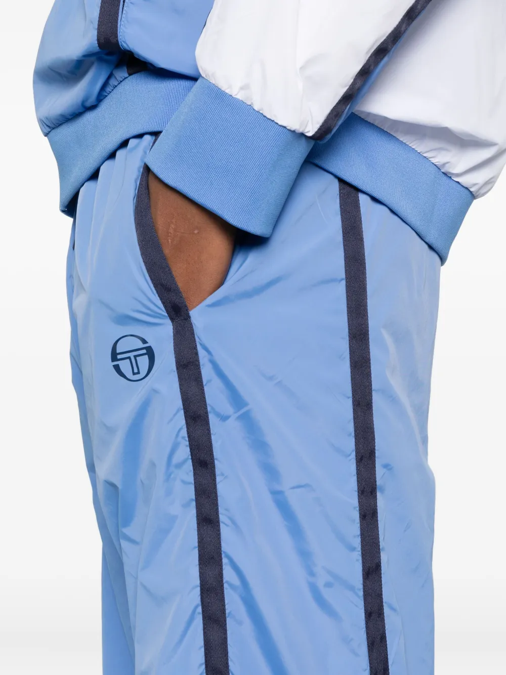 Sergio Tacchini Side-stripe Trousers In Blue