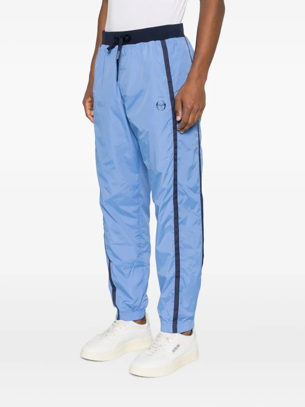 Sergio Tacchini Side-stripe Trousers In Blue